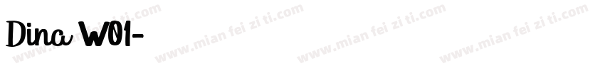 Dina W01字体转换